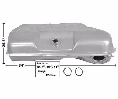 1970~1974 Bel Air Caprice Impala Fuel Gas Tank Galvanized 22 Gallon w/ E.E.C.