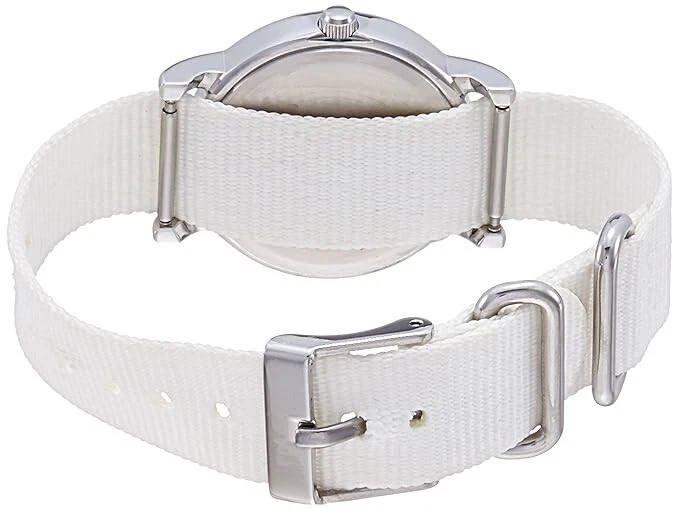 Timex T2N837, Reloj Mujer Weekender Correa Nylon Blanco, Indiglo, Estuche 31MM, NUEVO Foto 4 de 4