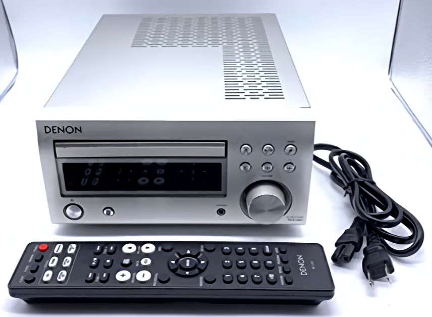 Denon RCD-M41 Radio Discrete Power Amplifier Bluetooth CD Silver Only  Amplifer