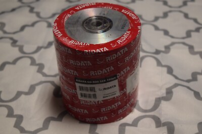 100 Pack Ridata CD-R80 52X 700MB Recordable Disc CD-R 80 Minute Blank Disks