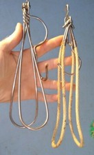 2 Vintage Metal Folding Clothes Hanger Travel bag accessory