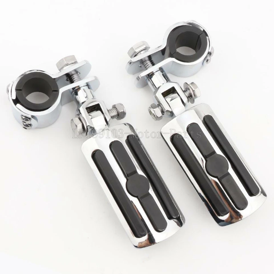 1-1/1 4" Highway Engine Guard Foot Pegs Mounts For Honda Valkyrie 1500 GL1500C - Image 3 of 4