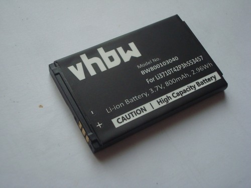 Batterie Vhbw 800 MAh - Compatible ZTE S100, S131, S132, S160, S189, Z160, C190, V16