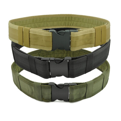 Tactical Nylon Belt with Quick-Release Buckle & Molle Pouch Men main image 4