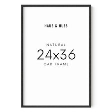 Haus and Hues 24"x36" Oak Wood Frames - 24"x36" Picture Frames for Wall