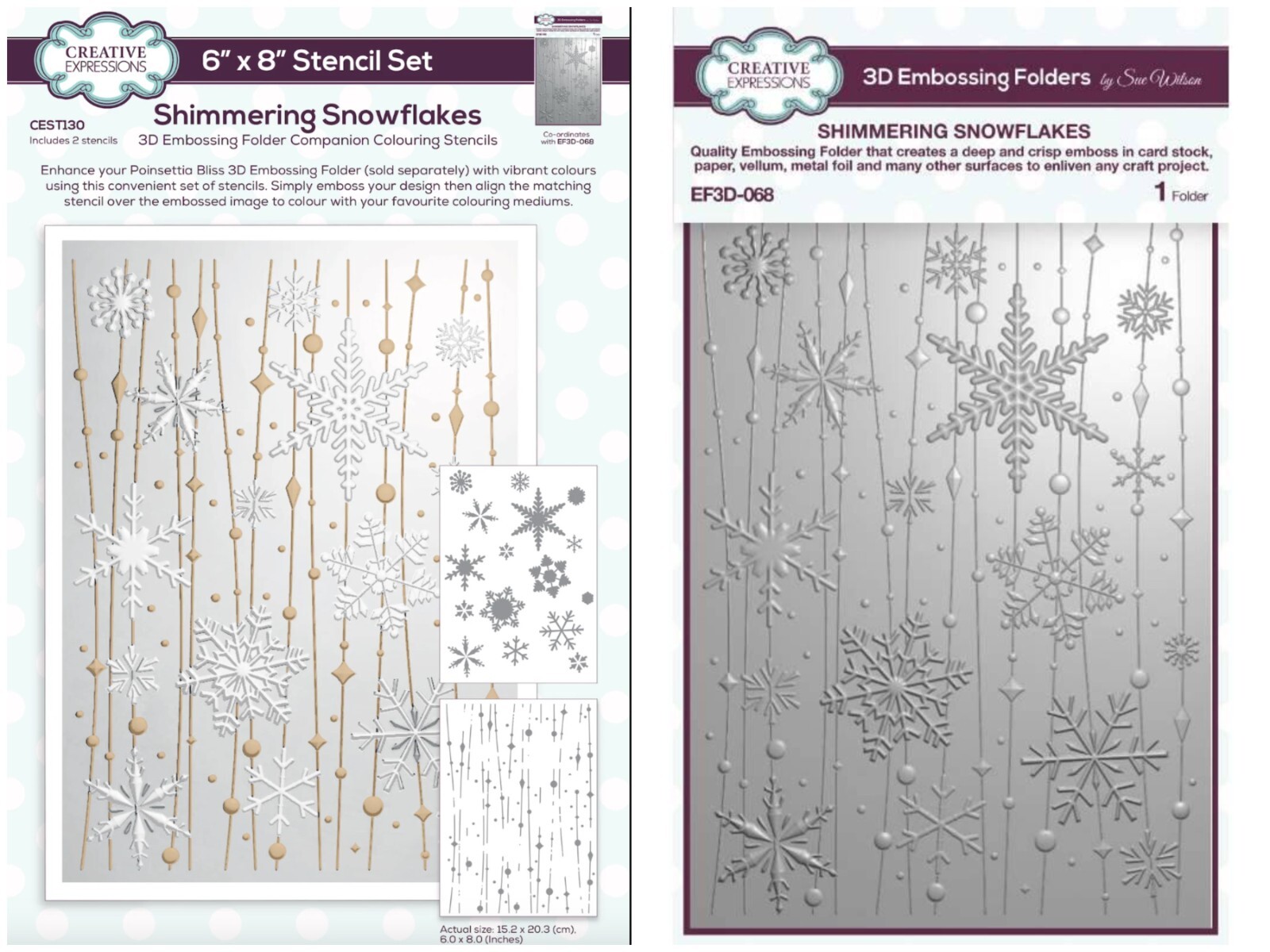 Creative Expressions 3D 5"X7" EMBOSSING FOLDER + Companion Coloring ...