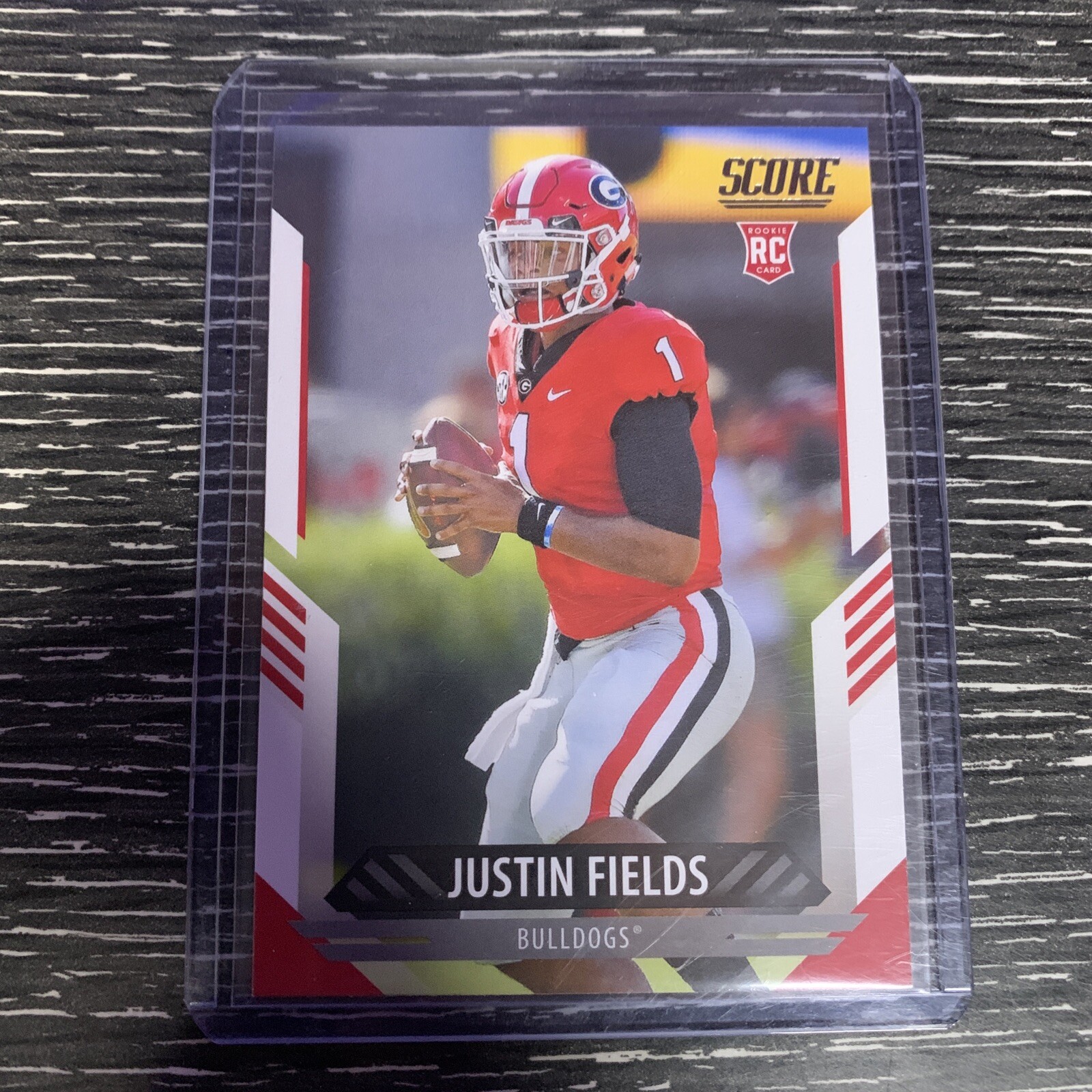 2021 Score Justin Fields Rookie Card RC #360 Georgia Bulldogs Chicago Bears
