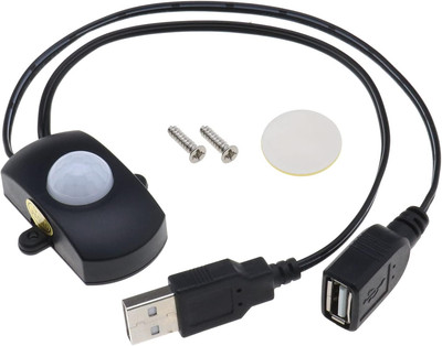 PIR Motion Sensor Switch DC 5V-24V 5A Occupancy Sensor Switch for LED Lighting P
