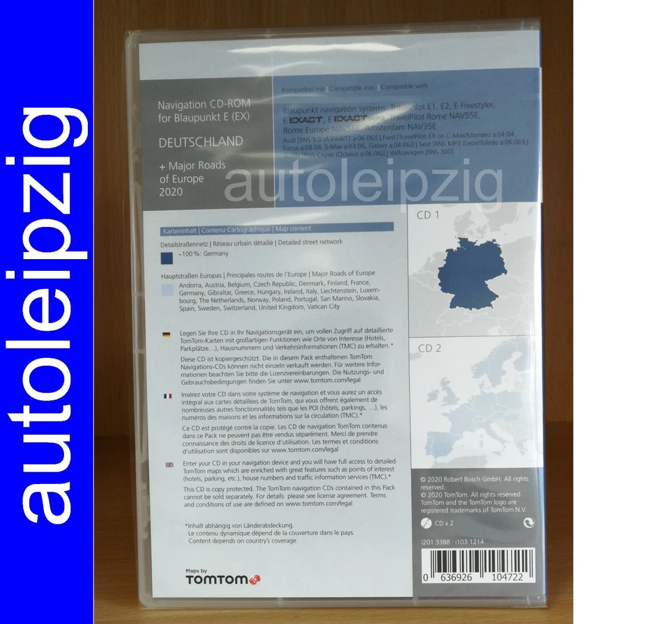 ►2020 RNS 300 TravelPilot EX Audi Ford VW Skoda Navi CD Deutschland + WE  - Bild 2 von 4