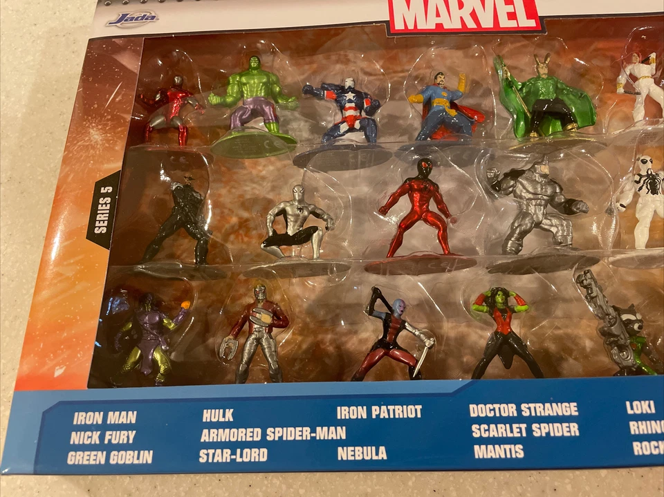 Jada Nano Metalfigs Marvel 20 упаковка серии / волна 5 1,65» металлические фигурки новый - Изображение 2 из 4