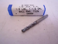 RobbJack (B-330-04C) 1/8″ x 1/2″ x 1/8" x 1-1/2" 3Fl Solid Carbide Ball End Mill
