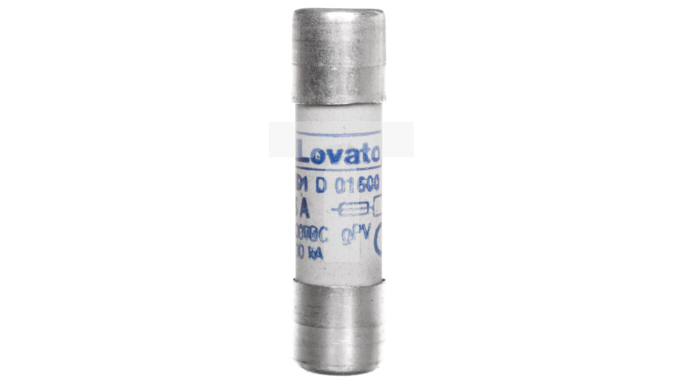 Cylindrical fuse link PV 10x38mm 16A gPV 1000V DC FE01D01600 /T2UK
