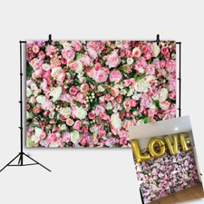 Rose Flowers Wall Background Valentine's Day Theme Party Photography Background