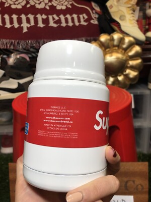 Supreme Thermos Stainless King Food Jar and Spoon White | eBay