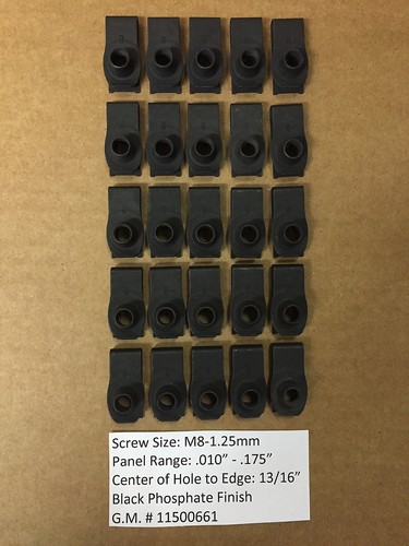 Extruded U-Nut M8-1.25 Screw Size - 25 Per Box | K.L. Jack - Foto 2