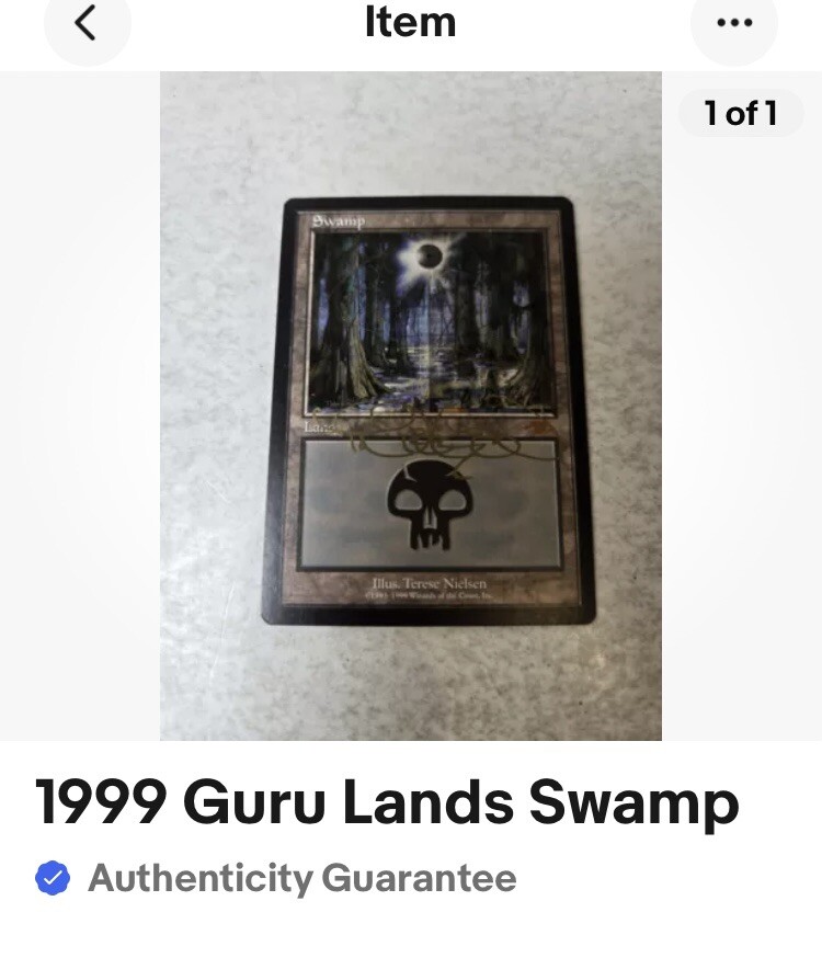 グルランド 沼 基本土地 Terese Nielsen MTG プロモ グルランド 沼 基本土地 Terese Nielsen MTG プロモ グルランド