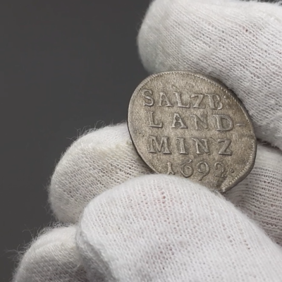 1692 4 Kreuzer Bishopric of Salzburg Coin Johann Ernst Graf von