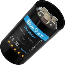 Upgraded Version 270-324 Mfd uF 110-125VAC Round Motor Start Capacitor 50/60 ...