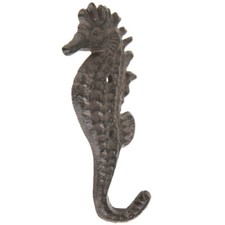 NEW Seahorse Metal Wall Hook Antique Bronze Coat Hat Purse