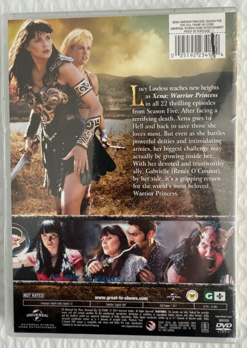 Xena: Warrior Princess - Season Five [DVD] New & Sealed