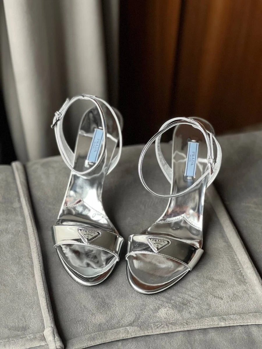 Prada shop metallic pumps
