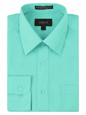Men's Classic Button Up Long Sleeve Regular Fit Dress Shirt