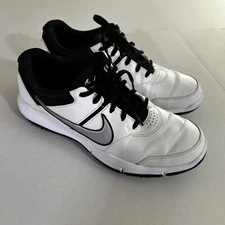 Nike Durasport 4 Golf Shoes Mens Size 8 White Black Silver 844550-100