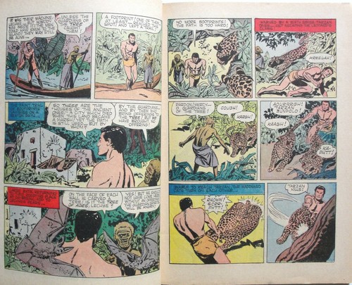 DELL GIANT #51 TARZAN VG Silver Age Comic ~ DELL 1961 Painted Cover Russ Manning - Picture 2 of 6