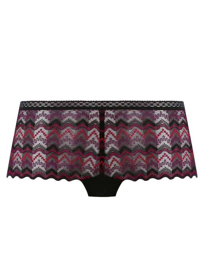 Calzoncillos cortos Freya Festival Vibe talla S 10 12 negros rojos de malla 5626 Foto 4 de 4