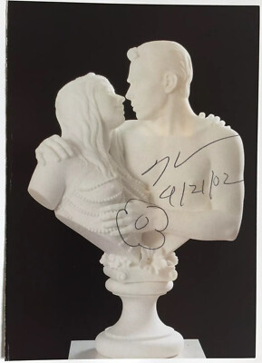 Jeff Koons signiert Kunst Karte Original Unterschrift Signatur Autogramm signed