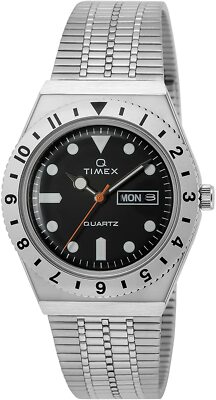 時計 Timex TW2V00100 Timex Q TW2V00100 Quartz Japan Exclusive Model Men's Silver Watch