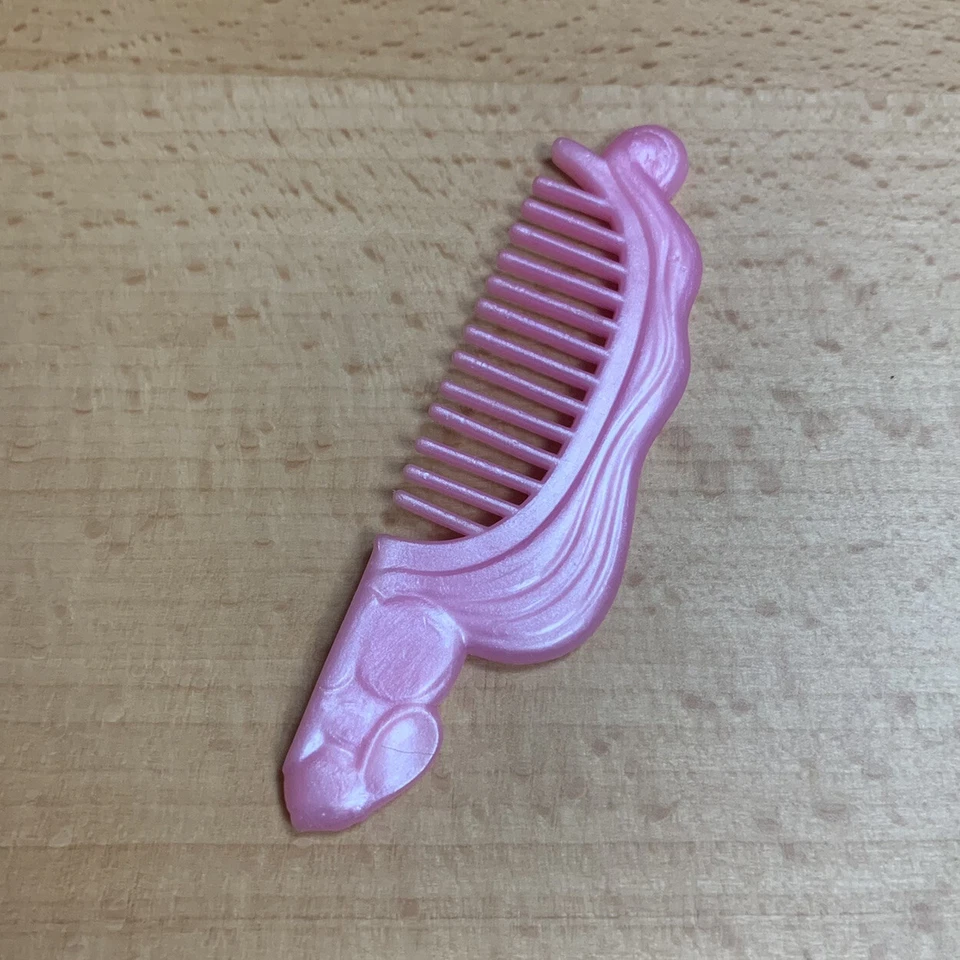 Peine de conejo rosa vintage de los años 80 dama encantadoras cerraduras muñeca juguete Mattel pastel Foto 2 de 4