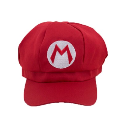 Rote Super Mario Bros Mütze Kappe Kostüm Spiel italienischer Klempner Kostüm Party
