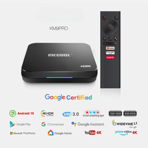 Classic Android 10.0 2G 16G 4K HDR Cast Voice Control Android TV Box Prefix New