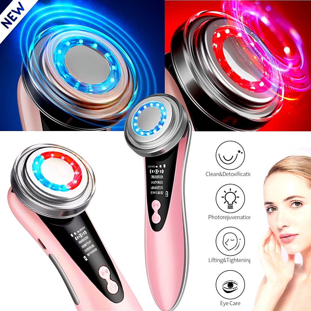Masajeador LED Para La Cara Facial Rostro Rejuvenecimiento Estiramiento Spa