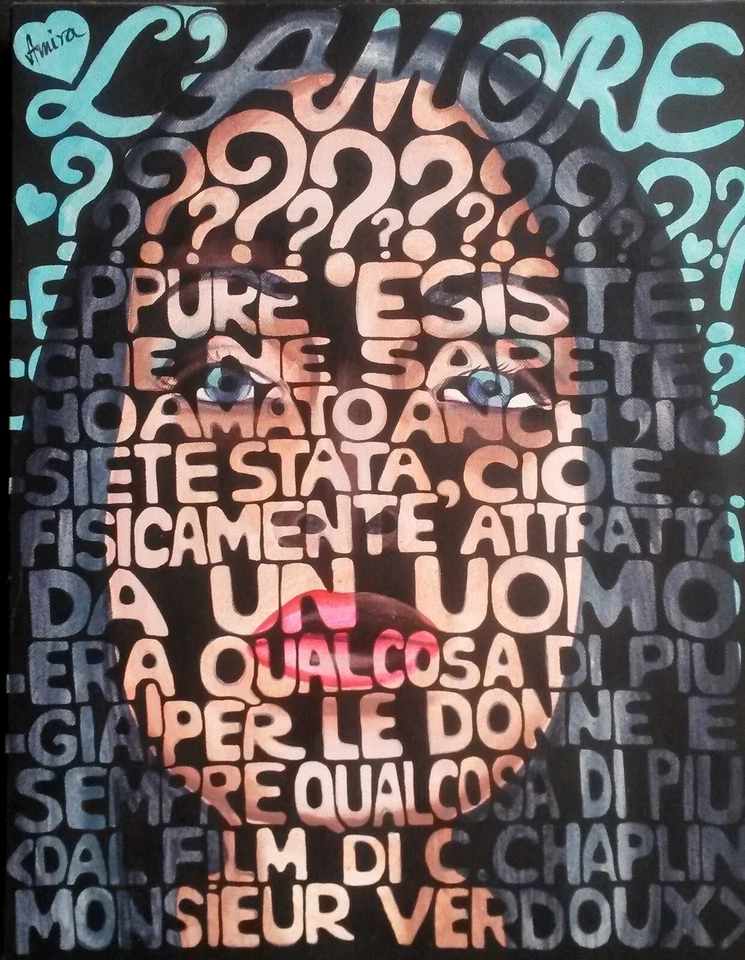 pintura arte pop moderno contemporáneo decorativo decoración del hogar mujer retrato belleza Foto 2 de 4