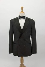 NWT Brunello Cucinelli Men's Cashmere Blend 2-Tone DB Tuxedo Jacket 50/40US A252