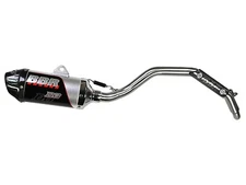 BBR Motorsports D3 Full System SS/AL/CF Kawasaki '02-22 KLX110/L Header Muffler