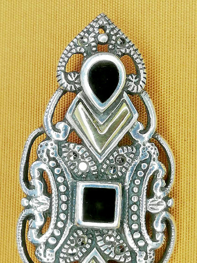 (2325ER) - Solid Gold 10K and Solid Silver 925 On… - image 3