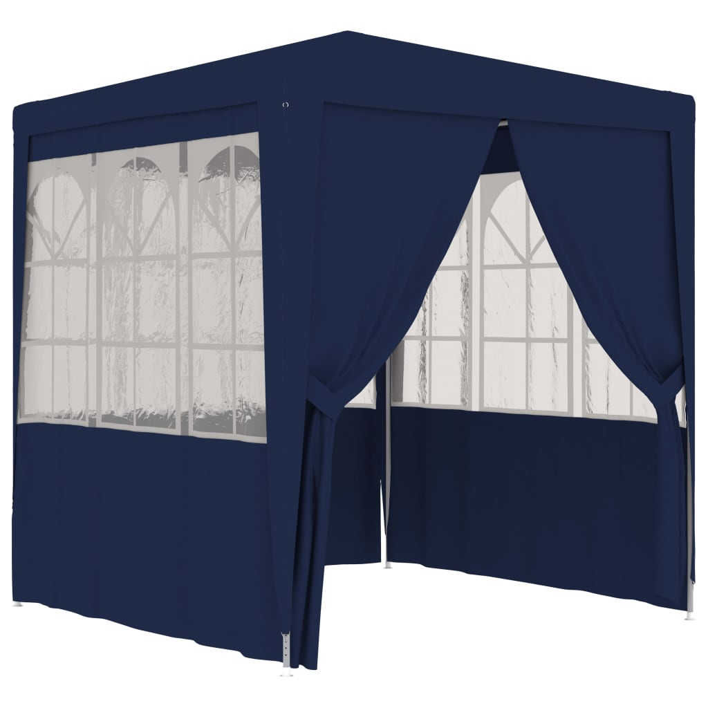 vidaXL Gazebo Professionale con Pareti 2x2 m Blu 90 g/mÂ˛