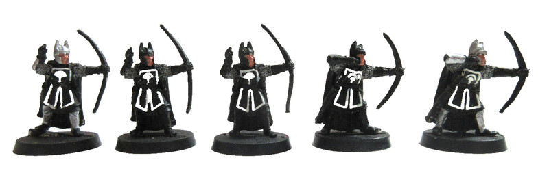 Games Workshop Metal LOTR Gondorian Bowmen (5)
