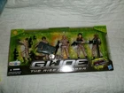 2009 GI JOE 3 3/4" Rise of Cobra Set 1 Zartan in Diguise with 4 Joes and dog-MIP