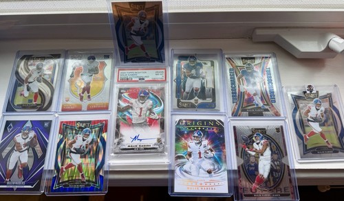 10x Rookie Malik Nabers Lot Including PSA Graded Autograph And Inserts