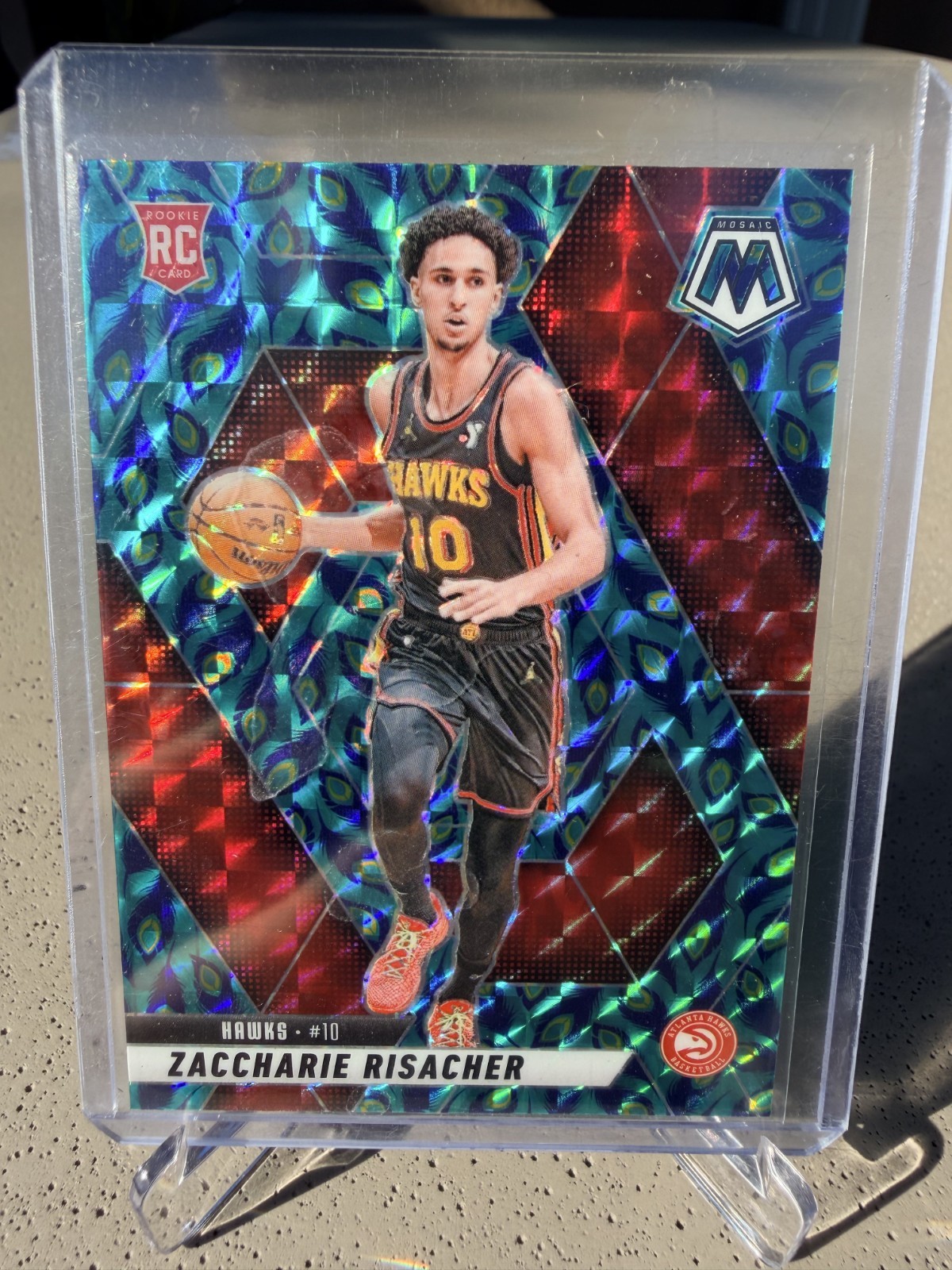 2024 Mosaic Zaccharie Risacher Peacock Choice SSP #213