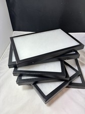 six jewelry display case riker mount display box shadow box collection 8X14 X 1