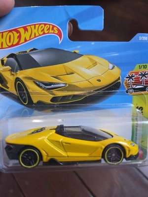 Hot Wheels Lamborghini Centenario Roadster 2016 Exclusive Gelb