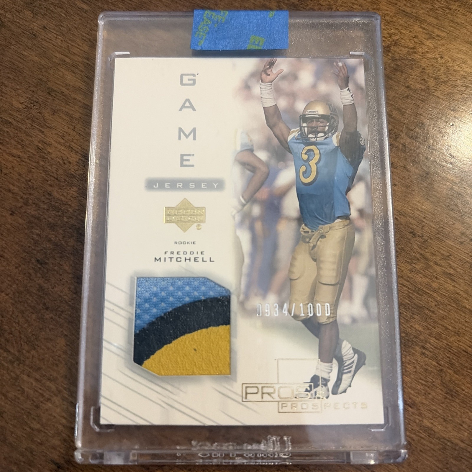 Freddie Mitchell Upper Deck Pros & Prospects #134 Game Jersey