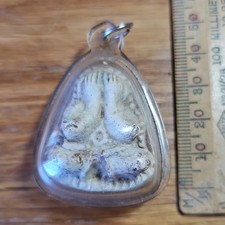 Thai Buddha LP Tim Wat Lahanrai Phra Pidta Waterproof Case Fish On Back Genuine!