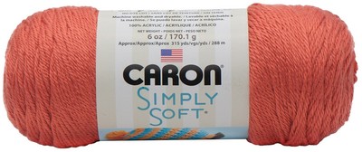 3er Pack Caron Simply Soft Solids Garn - Persimmon H97003-9754
