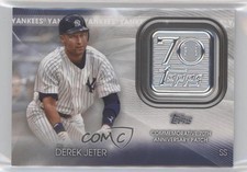 2021 Topps 70th Anniversary Manufactured Logo Derek Jeter Patch HOF 0fo6